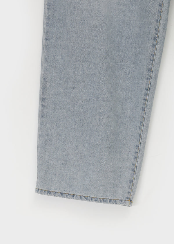 Belpel Washed Wide Balloon Denim Pants