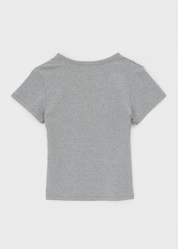 Lilbet Slim Fit U-Neck Short Sleeve Tee