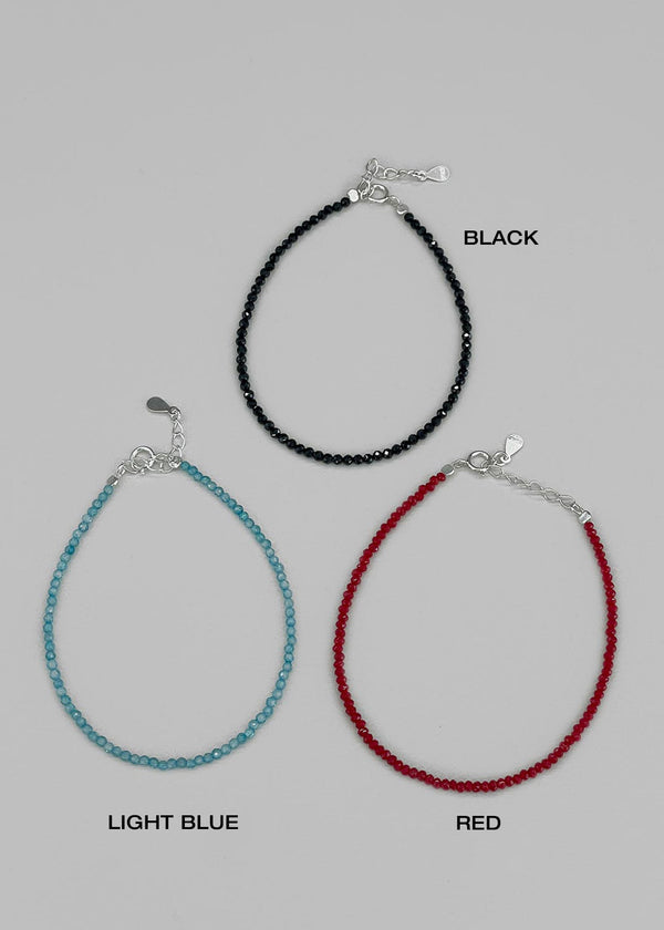 (silver 925)winner Color Mini Bead Bracelet