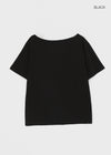 Royton Overfit Off-shoulder Short Sleeve T-shirt