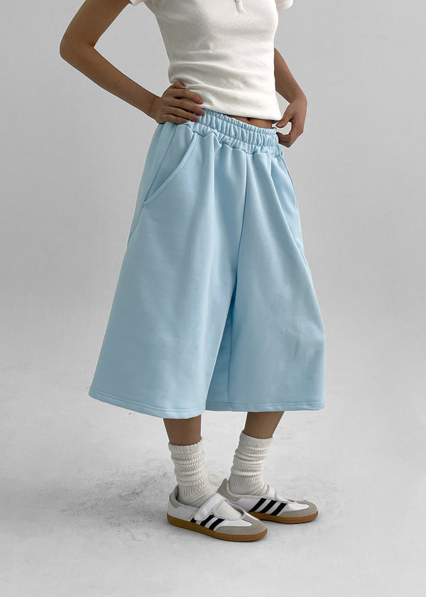 (UNISEX) Benmix Curve Banding Bermuda Shorts