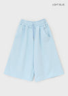 (UNISEX) Benmix Curve Banding Bermuda Shorts