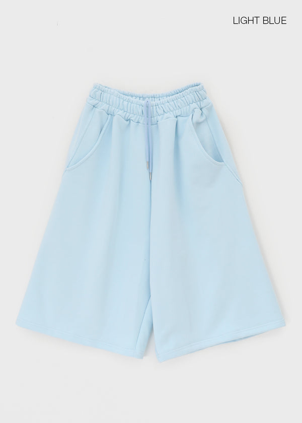(UNISEX) Benmix Curve Banding Bermuda Shorts