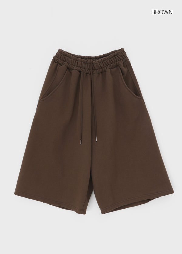 (UNISEX) Benmix Curve Banding Bermuda Shorts