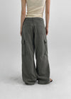 Crank Cotton Wide Cargo Pants