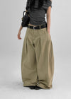 (UNISEX) Jerya Pintuck Two-way Balloon Cotton Pants