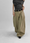 (UNISEX) Jerya Pintuck Two-way Balloon Cotton Pants