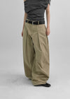 (UNISEX) Jerya Pintuck Two-way Balloon Cotton Pants