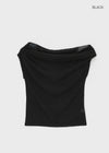 Soera Drape Shirring Off-shoulder Top