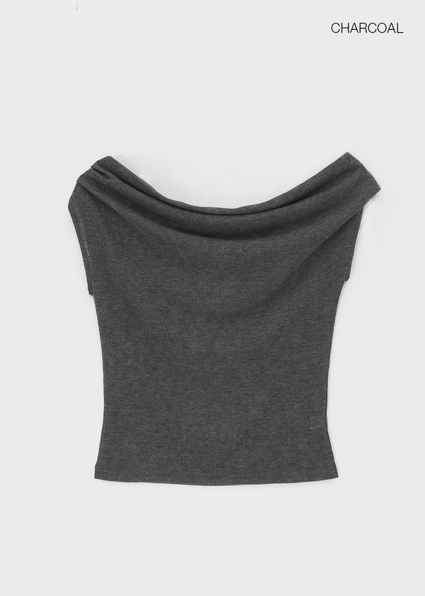 Soera Drape Shirring Off-shoulder Top