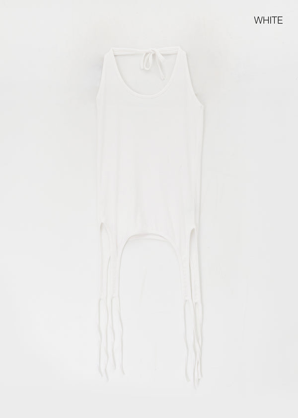 Totok Halter Layered Strap Long Sleeveless
