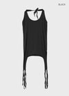 Totok Halter Layered Strap Long Sleeveless