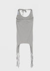 Totok Halter Layered Strap Long Sleeveless