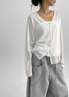 Kumble Summer See-through Loose-fit V-neck Cardigan