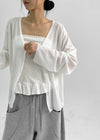 Kumble Summer See-through Loose-fit V-neck Cardigan