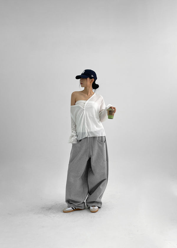 Kumble Summer See-through Loose-fit V-neck Cardigan