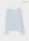 Kumble Summer See-through Loose-fit V-neck Cardigan