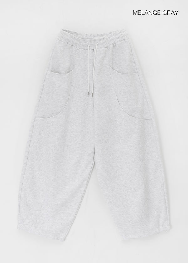 (UNISEX) Double-breasted Balloon Wide Two-way Banding Pants