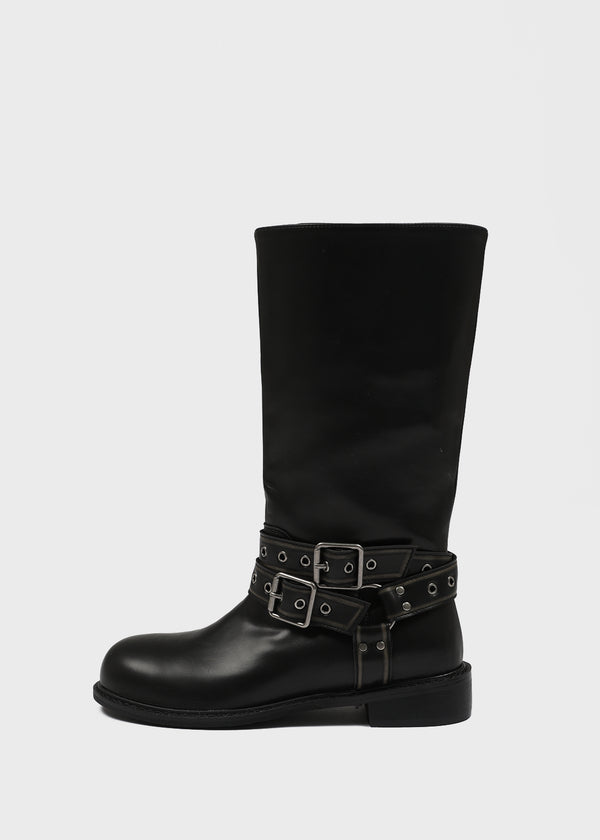 Dipolon Eyelet Biker Mid Boots
