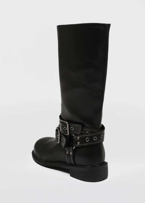 Dipolon Eyelet Biker Mid Boots