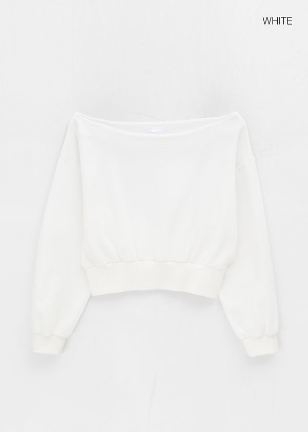 Ratton Boat Neck Off-shoulder Man-to-man