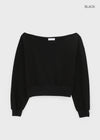 Ratton Boat Neck Off-shoulder Man-to-man