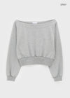 Ratton Boat Neck Off-shoulder Man-to-man