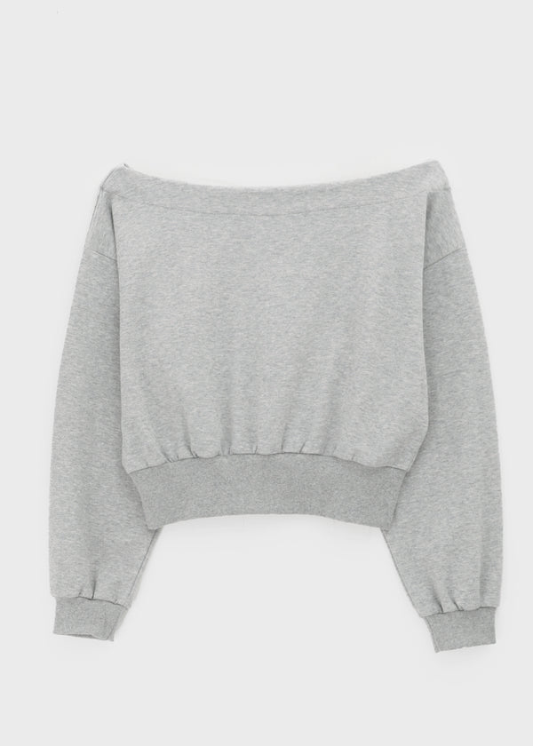 Ratton Boat Neck Off-shoulder Man-to-man