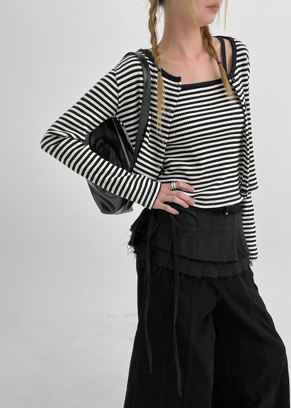 Tirka Glossy Leather Shoulder Bag