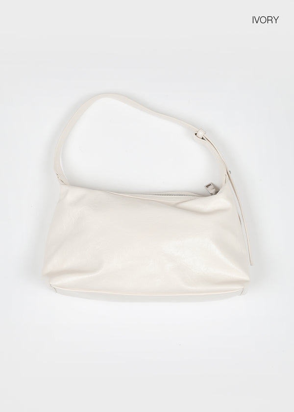 Tirka Glossy Leather Shoulder Bag