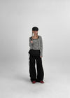 Rutum Cut-out Pocket Wide Cotton Pants