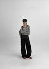 Rutum Cut-out Pocket Wide Cotton Pants