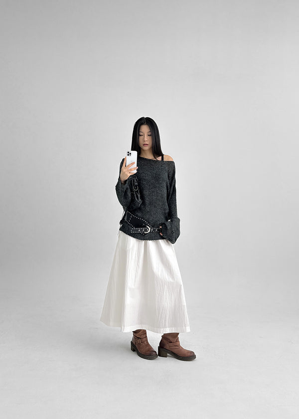 Filha Loose-fit Boat Neck Wool Knit