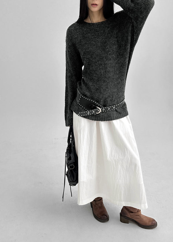 Filha Loose-fit Boat Neck Wool Knit