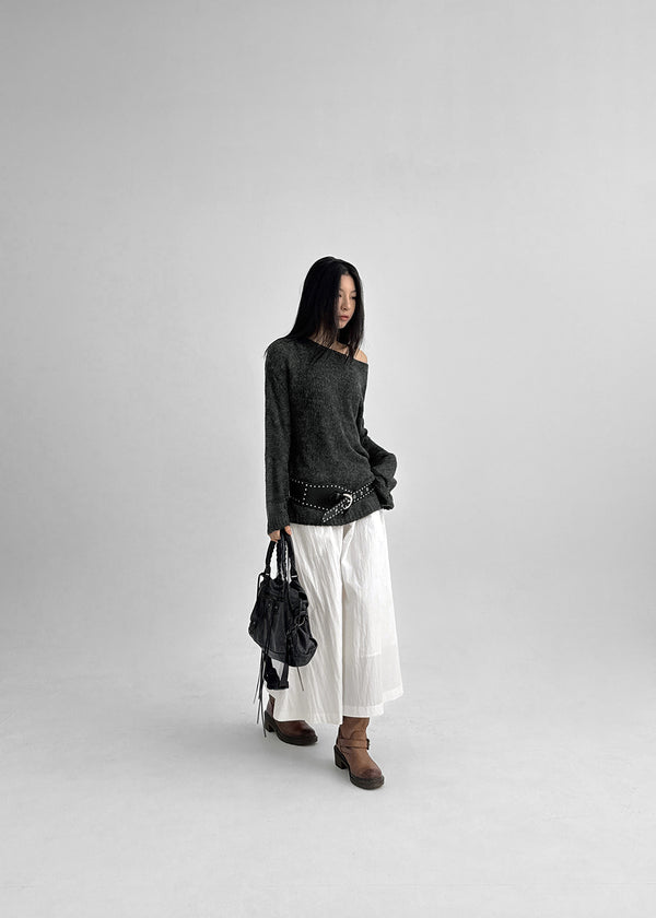 Filha Loose-fit Boat Neck Wool Knit