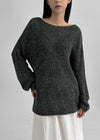 Filha Loose-fit Boat Neck Wool Knit