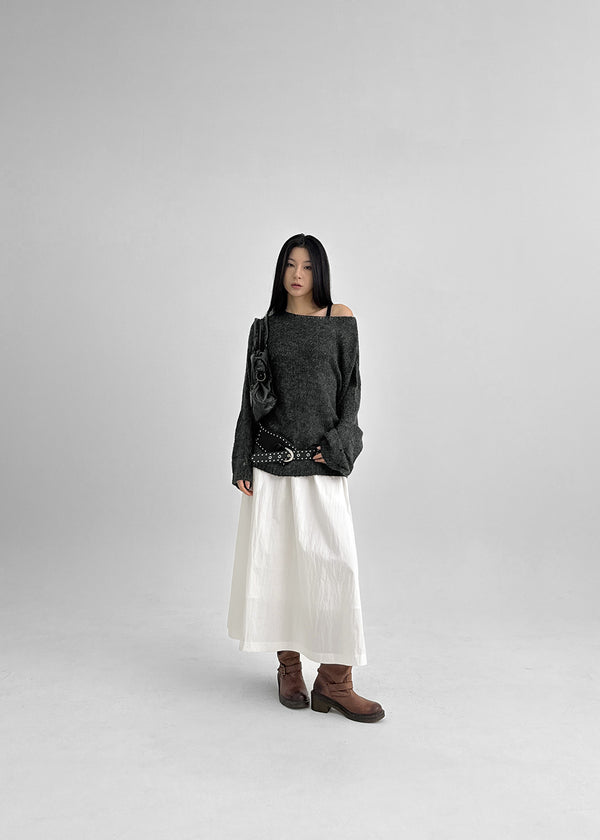 Filha Loose-fit Boat Neck Wool Knit
