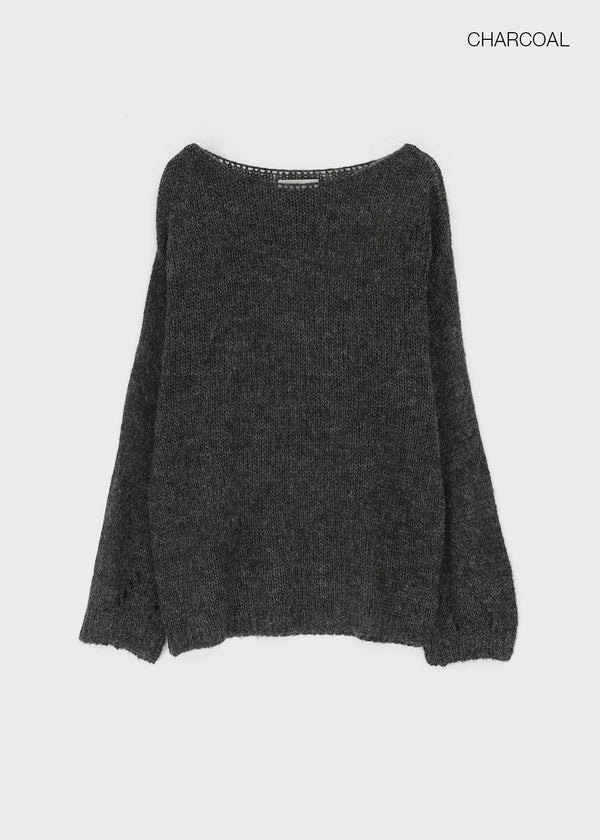 Filha Loose-fit Boat Neck Wool Knit