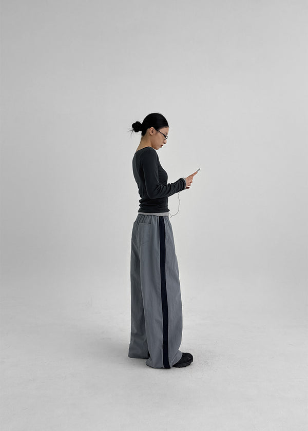 Bonfillit Square Neck Long Sleeve T-shirt