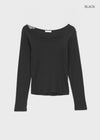 Bonfillit Square Neck Long Sleeve T-shirt