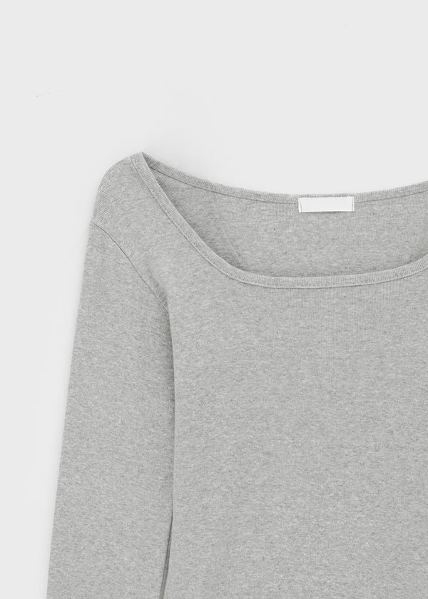 Bonfillit Square Neck Long Sleeve T-shirt