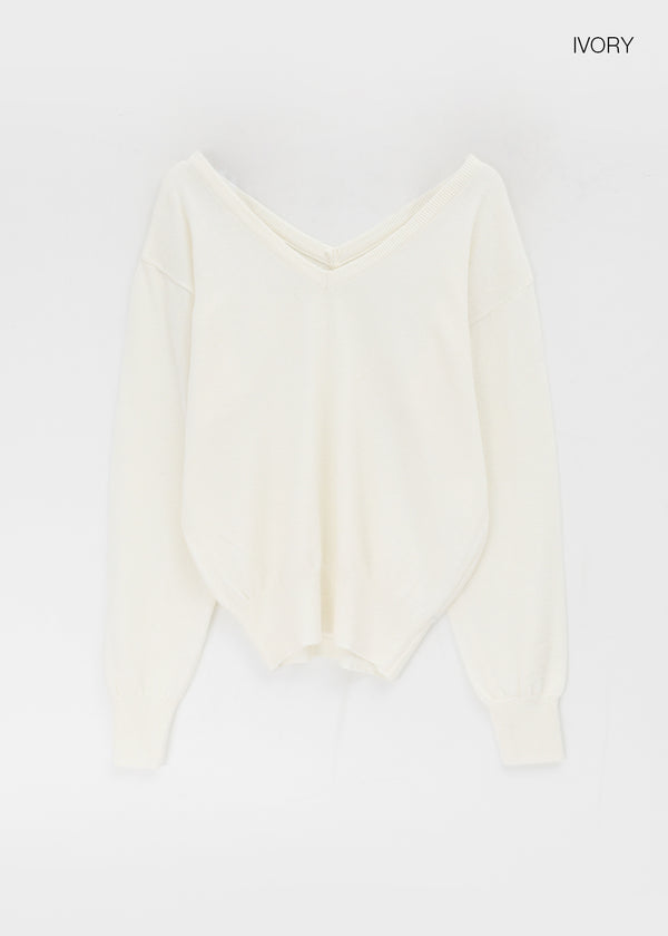Corey Loose Fit V-neck Knit