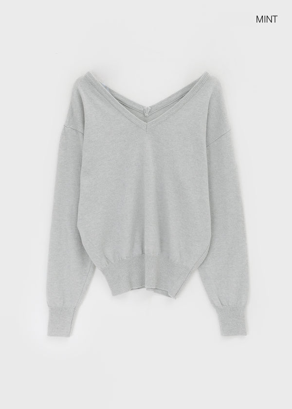 Corey Loose Fit V-neck Knit