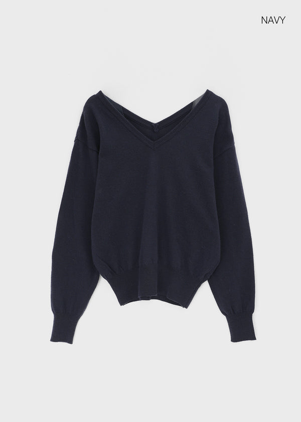 Corey Loose Fit V-neck Knit