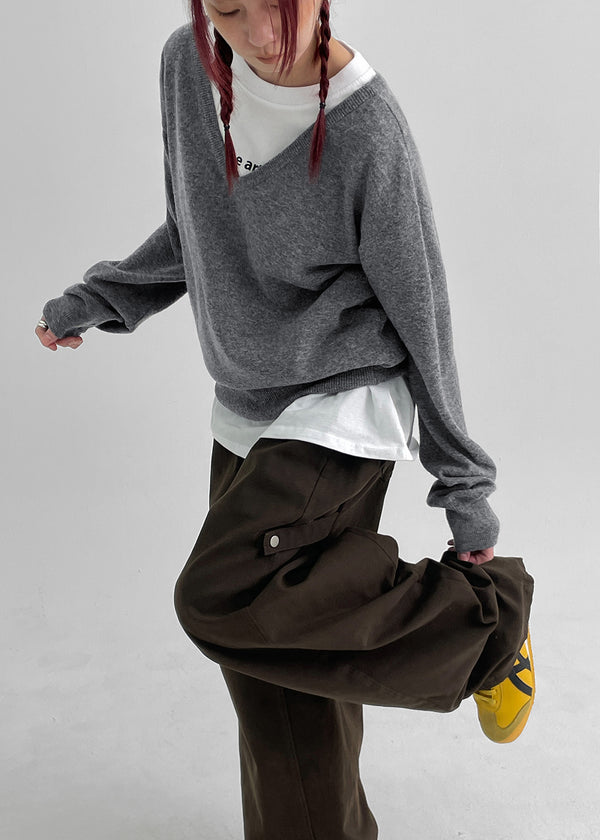 Corey Loose Fit V-neck Knit