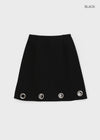 Hebre Eyelet Midi Skirt