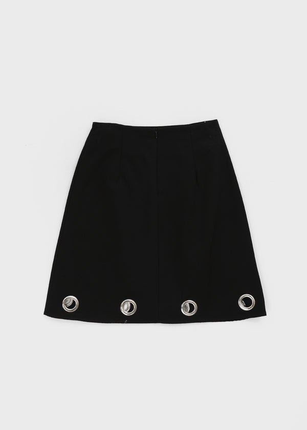 Hebre Eyelet Midi Skirt