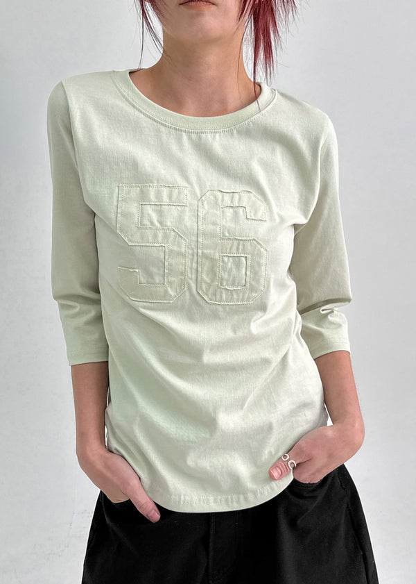 Lahi Patch Rounding 3/4 Sleeve T-Shirts