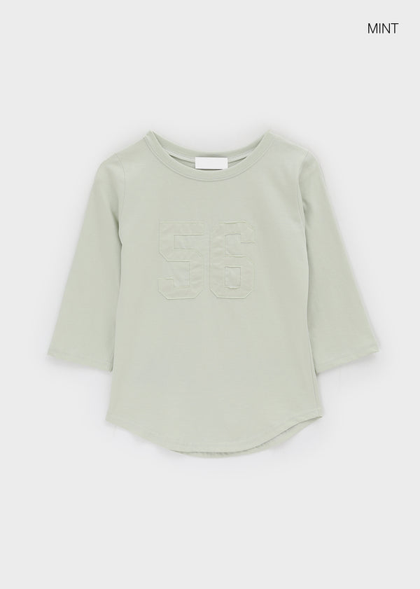 Lahi Patch Rounding 3/4 Sleeve T-Shirts