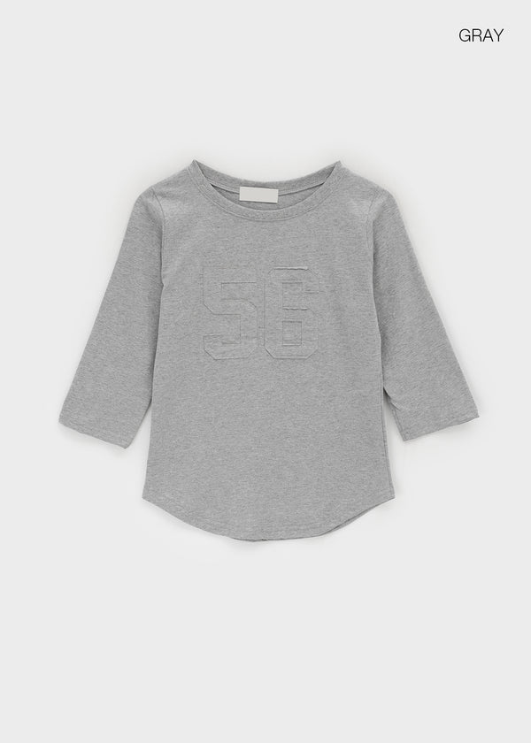 Lahi Patch Rounding 3/4 Sleeve T-Shirts